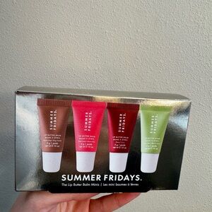 Summer Fridays Lip Balm Collection - Red, Pink, Brown, Green